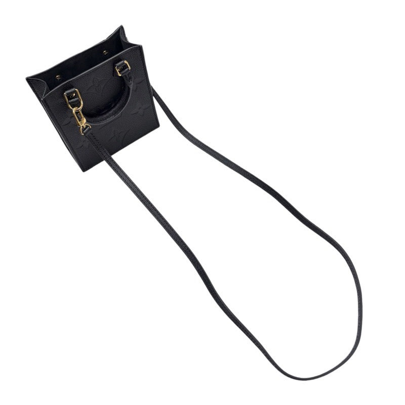 ルイ・ヴィトン LOUIS VUITTON プティットサック・プラ M81417 ノワール モノグラム・アンプラント レディース ハンドバッグ