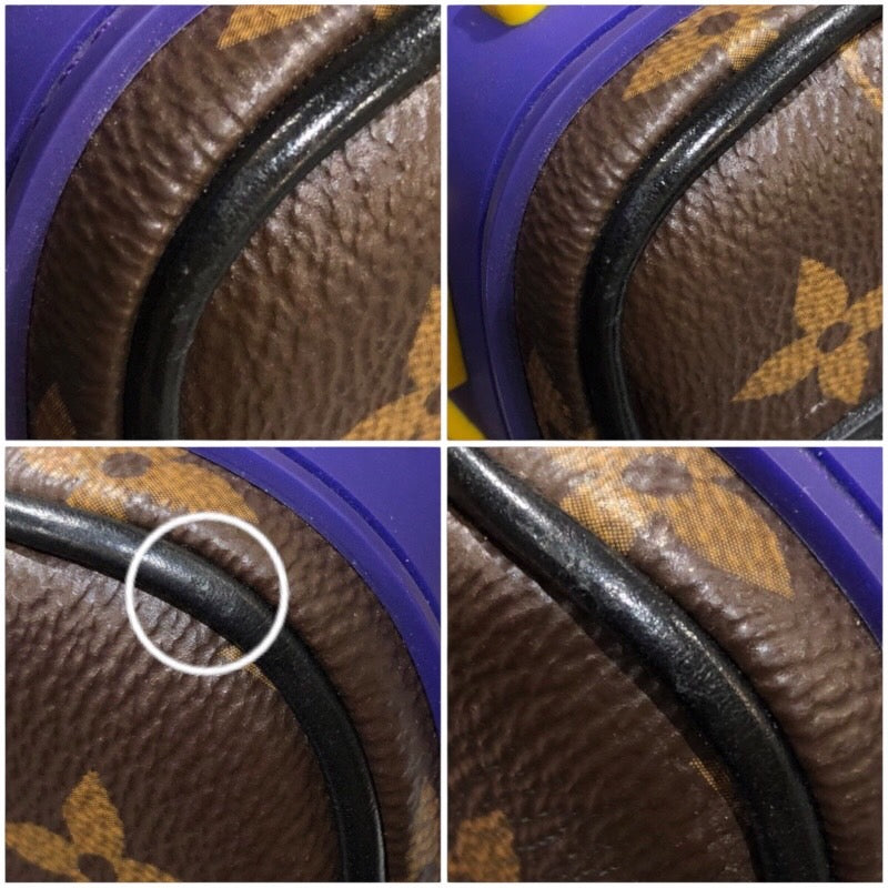 ルイ・ヴィトン ブラックレザー キーホルダー ルイ・ヴィトン LOUIS VUITTON キーポルXS M45788 ブラウン