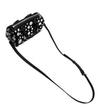 ルイ・ヴィトン LOUIS VUITTON ナノ・スピーディ 草間彌生コラボ M81910 ブラック/インフィニティドット　シルバー金具 モノグラム・アンプラント レディース ショルダーバッグ