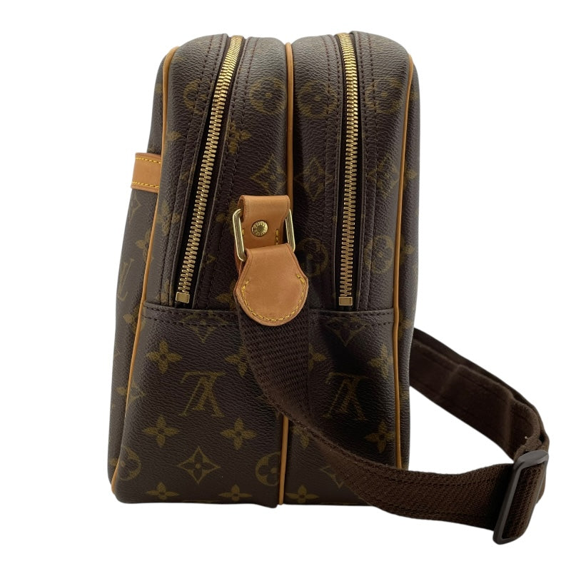 ルイ・ヴィトン LOUIS VUITTON リポーターGM M45252 ブラウン モノグラムキャンバス レディース ショルダーバッグ