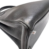 エルメス HERMES ケリー32内縫い □L刻印　(2008年製) ブラック　シルバー金具 トリヨンクレマンス レディース ハンドバッグ