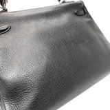 エルメス HERMES ケリー32内縫い □L刻印　(2008年製) ブラック　シルバー金具 トリヨンクレマンス レディース ハンドバッグ