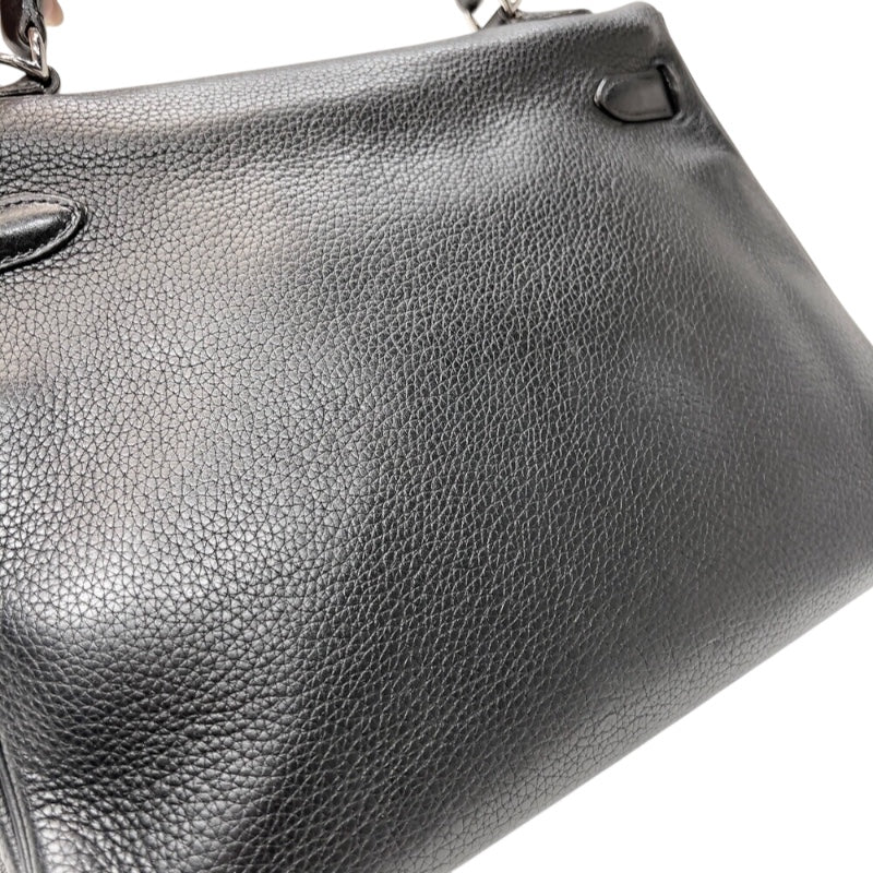 エルメス HERMES ケリー32内縫い □L刻印　(2008年製) ブラック　シルバー金具 トリヨンクレマンス レディース ハンドバッグ