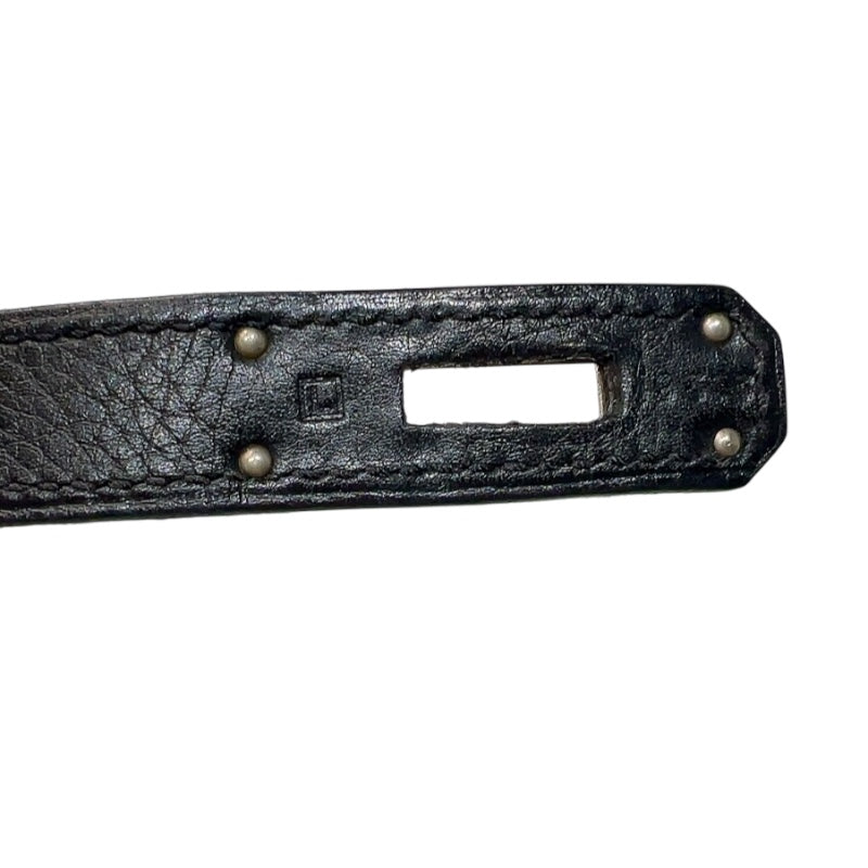 エルメス HERMES ケリー32内縫い □L刻印　(2008年製) ブラック　シルバー金具 トリヨンクレマンス レディース ハンドバッグ