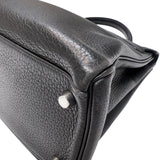 エルメス HERMES ケリー32内縫い □L刻印　(2008年製) ブラック　シルバー金具 トリヨンクレマンス レディース ハンドバッグ