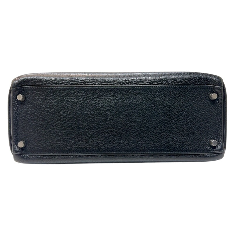 エルメス HERMES ケリー32内縫い □L刻印　(2008年製) ブラック　シルバー金具 トリヨンクレマンス レディース ハンドバッグ
