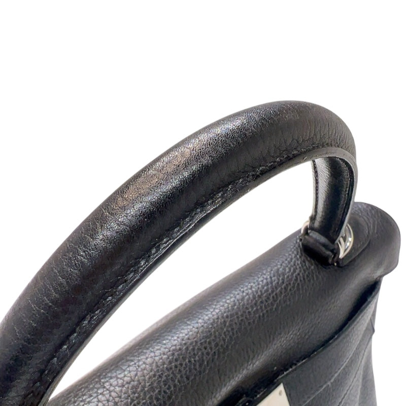エルメス HERMES ケリー32内縫い □L刻印　(2008年製) ブラック　シルバー金具 トリヨンクレマンス レディース ハンドバッグ