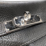 エルメス HERMES ケリー32内縫い □L刻印　(2008年製) ブラック　シルバー金具 トリヨンクレマンス レディース ハンドバッグ