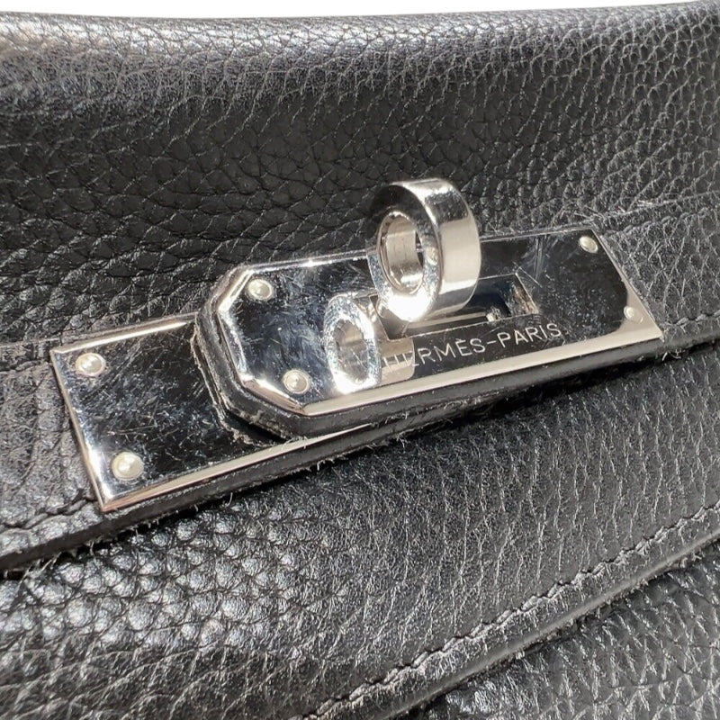エルメス HERMES ケリー32内縫い □L刻印　(2008年製) ブラック　シルバー金具 トリヨンクレマンス レディース ハンドバッグ
