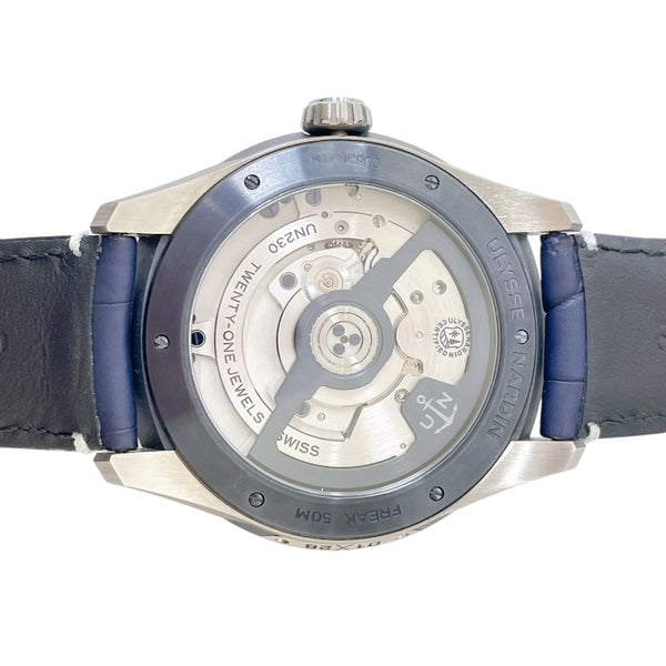 ユリスナルダン ULYSSE NARDIN フリークX 43mm 2303-270/03 ブルー チタン/アリゲーターストラップ 自動巻き メンズ 腕時計