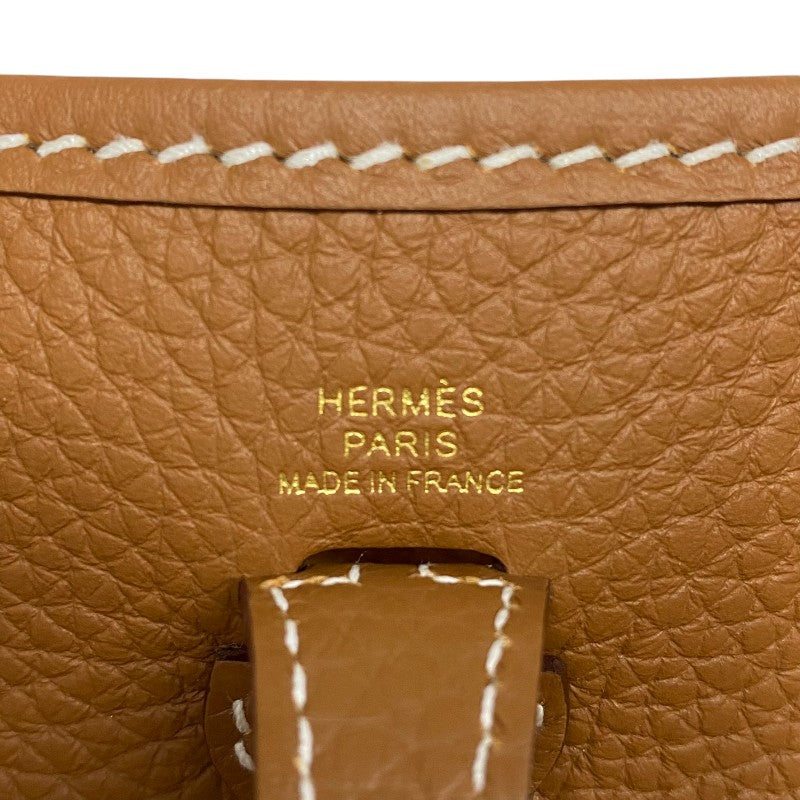 エルメス HERMES エヴリンTPM W刻 ゴールド ゴールド金具 トリヨン レディース ショルダーバッグ