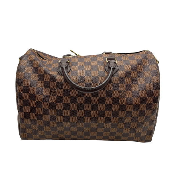 ルイ・ヴィトン LOUIS VUITTON スピーディバンドリエール35 N41366 ブラウン ダミエキャンバス ユニセックス ハンドバッグ