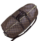 ルイ・ヴィトン LOUIS VUITTON キーポル・バンドリエール55 N41414 ダミエ PVC レザー ユニセックス ボストンバッグ