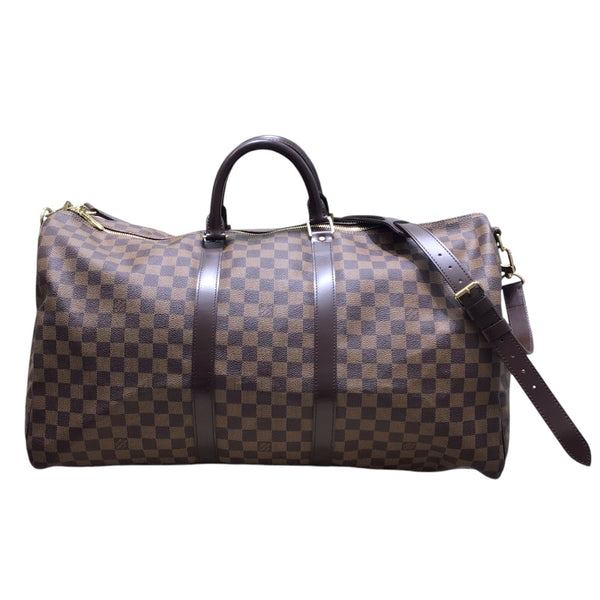 ルイ・ヴィトン LOUIS VUITTON キーポル・バンドリエール55 N41414 ダミエ PVC レザー ユニセックス ボストンバッグ