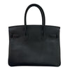 エルメス HERMES バーキン30 □N刻 ブラック シルバー金具 エプソン レディース ハンドバッグ