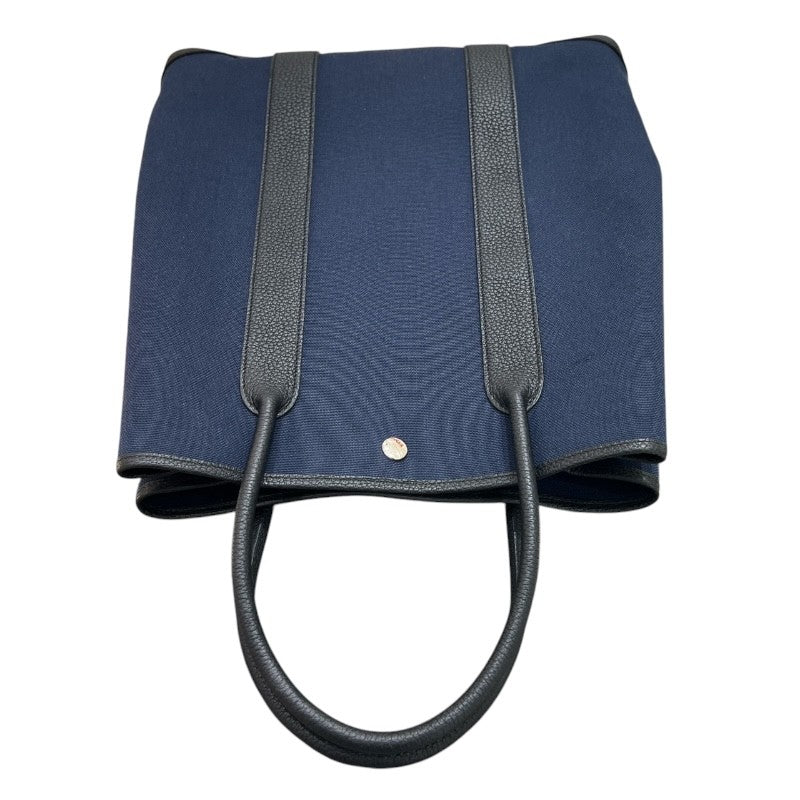 エルメス HERMES ガーデンファイルMM Z刻 ネイビー シルバー金具