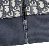 クリスチャン・ディオール Christian Dior オブリーク総柄ブルゾン 143G33A4057 ネイビー レーヨン レディース ブルゾン