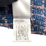 シャネル CHANEL ダブルツイードロングコート P74462 ブルー コットン レディース その他アウター