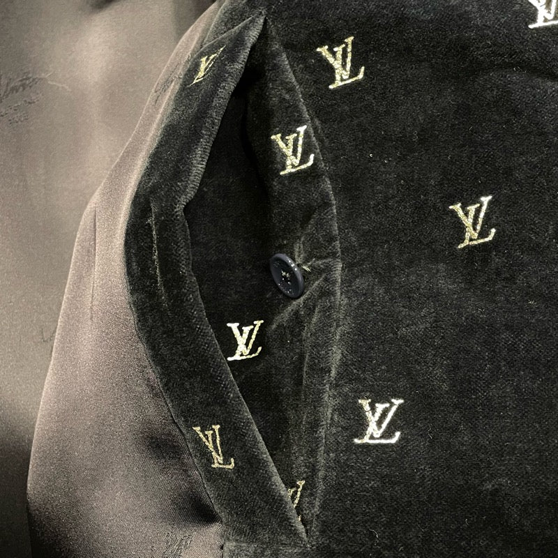 ルイ・ヴィトン LOUIS VUITTON LVロゴベロアイブニングブルゾン HPFB3E ネイビー コットン メンズ その他アウター