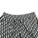 クリスチャン・ディオール Christian Dior オブリーク総柄ロングスカート 127J24A2970 ネイビー ポリエステル レディース ロングスカート