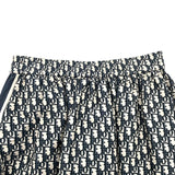 クリスチャン・ディオール Christian Dior オブリーク総柄ロングスカート 127J24A2970 ネイビー ポリエステル レディース ロングスカート