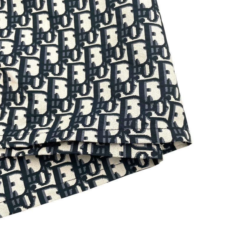 クリスチャン・ディオール Christian Dior オブリーク総柄ロングスカート 127J24A2970 ネイビー ポリエステル レディース ロングスカート
