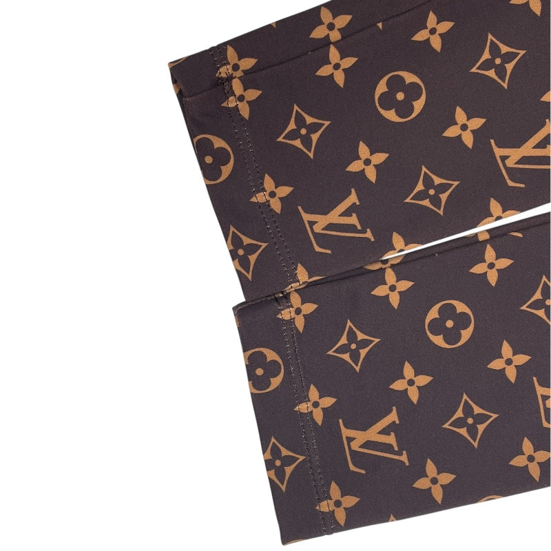 ルイ・ヴィトン LOUIS VUITTON モノグラム柄ワンピース FJRO38 ブラウン ポリアミド レディース ワンピース