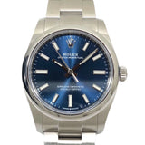 ロレックス ROLEX オイスターパーペチュアル34 ランダム番 124200 ブルー SS 自動巻き メンズ 腕時計