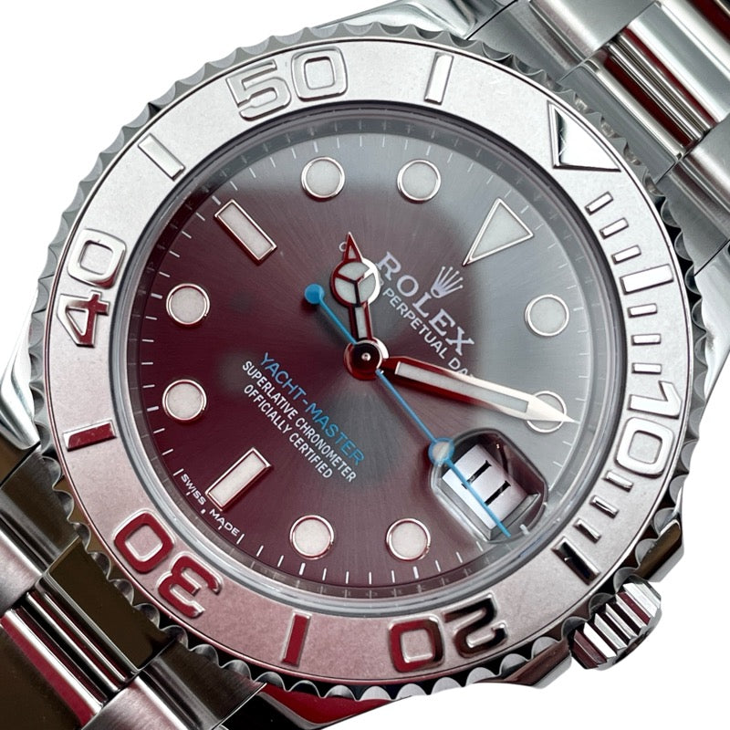 ロレックス ROLEX ヨットマスター37 スレート 268622 グレー SS メンズ 腕時計