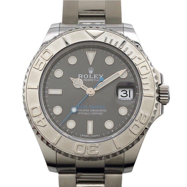 ロレックス ROLEX ヨットマスター37 スレート 268622 グレー SS メンズ 腕時計