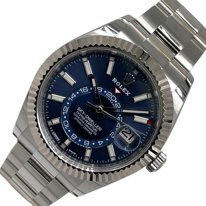 ロレックス ROLEX スカイドゥエラー ランダムシリアル 326934 ブルー WG/SS メンズ 腕時計