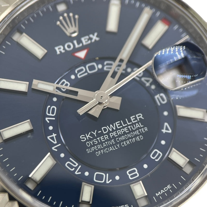 ロレックス ROLEX スカイドゥエラー ランダムシリアル 326934 ブルー WG/SS メンズ 腕時計