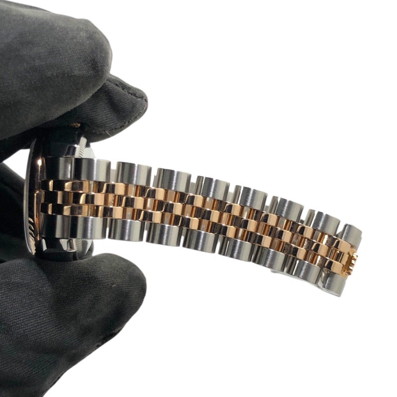 ロレックス ROLEX デイトジャスト G番 179171 チョコレート SS/K18PG レディース 腕時計