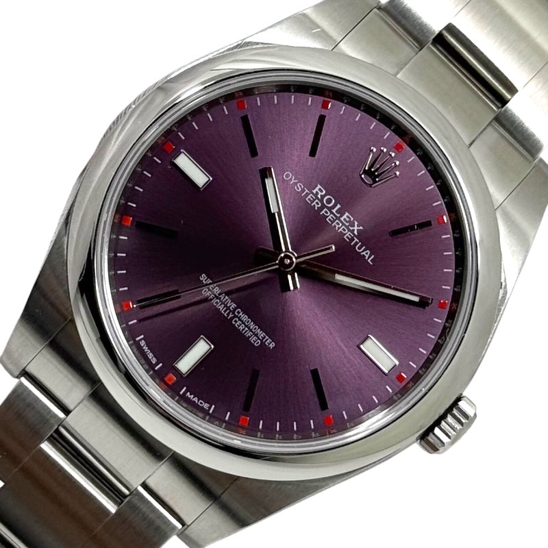 ロレックス ROLEX オイスターパーペチュアル39 ランダムシリアル 114300 レッドグレープ SS 自動巻き メンズ 腕時計