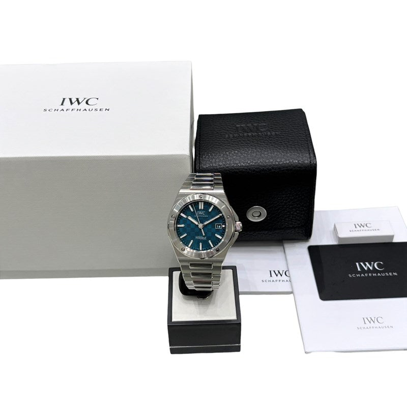 インターナショナルウォッチカンパニー IWC インヂュニアオートマティック40 IW328903 アクア SS 自動巻き メンズ 腕時計
