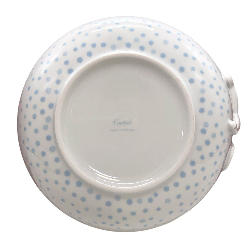 カルティエ Cartier ベビーパンテール 3点セット ボウル大・小 マグカップ 陶磁器 食器 ホワイト×ブルー ポーセリン ユニセックス 食器