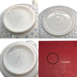 カルティエ Cartier ベビーパンテール 3点セット ボウル大・小 マグカップ 陶磁器 食器 ホワイト×ブルー ポーセリン ユニセックス 食器