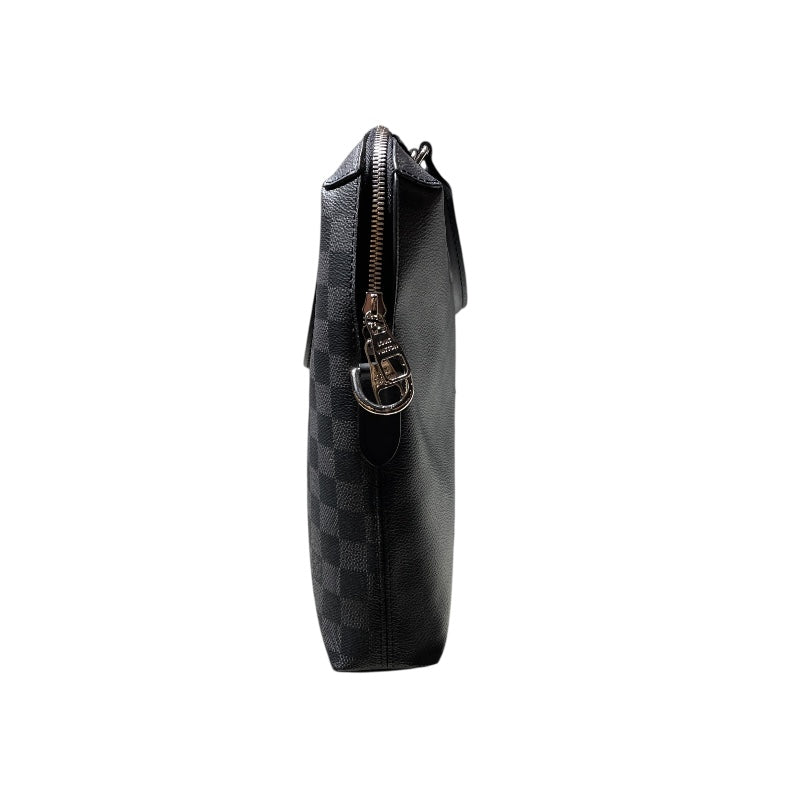ルイ・ヴィトン LOUIS VUITTON ポルトドキュマンジュールNM N48260 ブラック ダミエグラフィット・PVC・レザー メンズ ビジネスバッグ