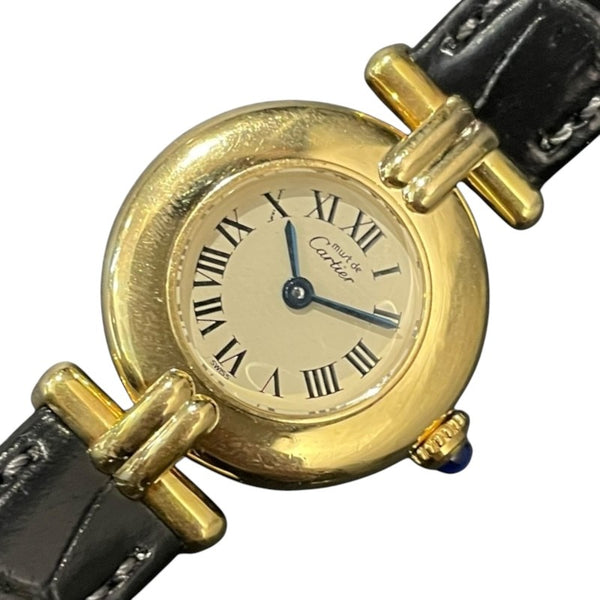 カルティエ Cartier マストコリゼ　ヴェルメイユ 590002 SV/GF クオーツ レディース 腕時計