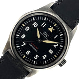 インターナショナルウォッチカンパニー IWC パイロットウォッチ オートマティック スピットファイア IW326801 ブラック SS/社外ベルト/純正尾錠 メンズ 腕時計