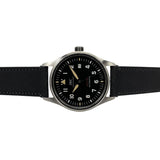 インターナショナルウォッチカンパニー IWC パイロットウォッチ オートマティック スピットファイア IW326801 ブラック SS/社外ベルト/純正尾錠 メンズ 腕時計