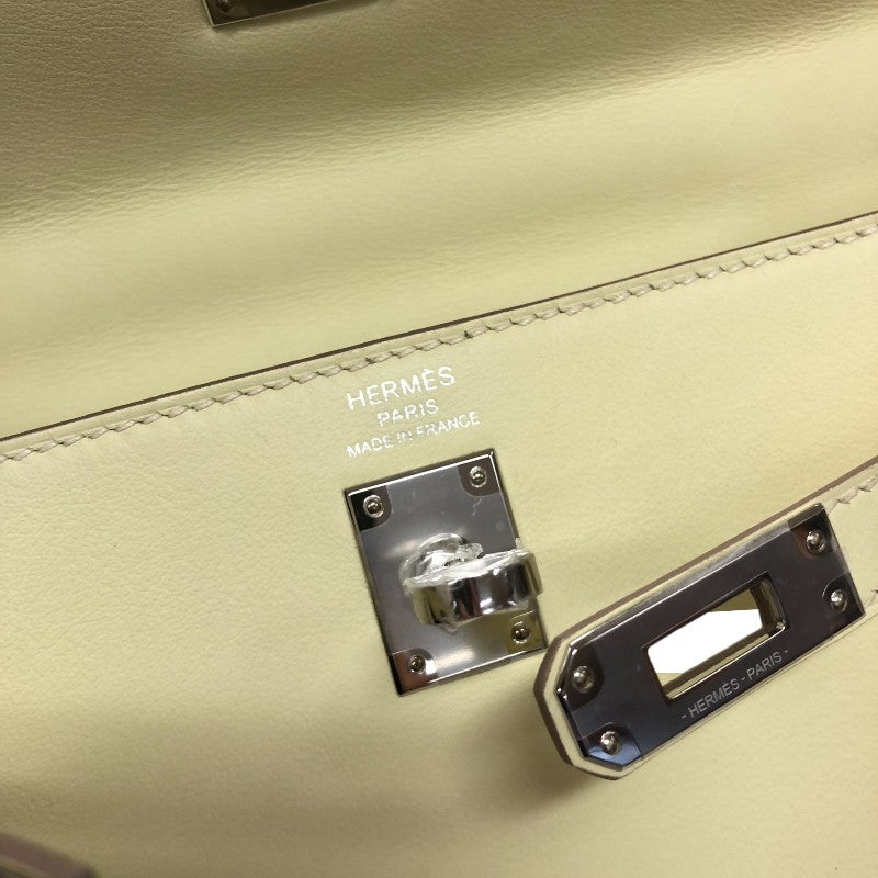 エルメス HERMES ケリー25 内縫い W刻 ジョーヌミルトン シルバー金具 スイフト レディース ショルダーバッグ