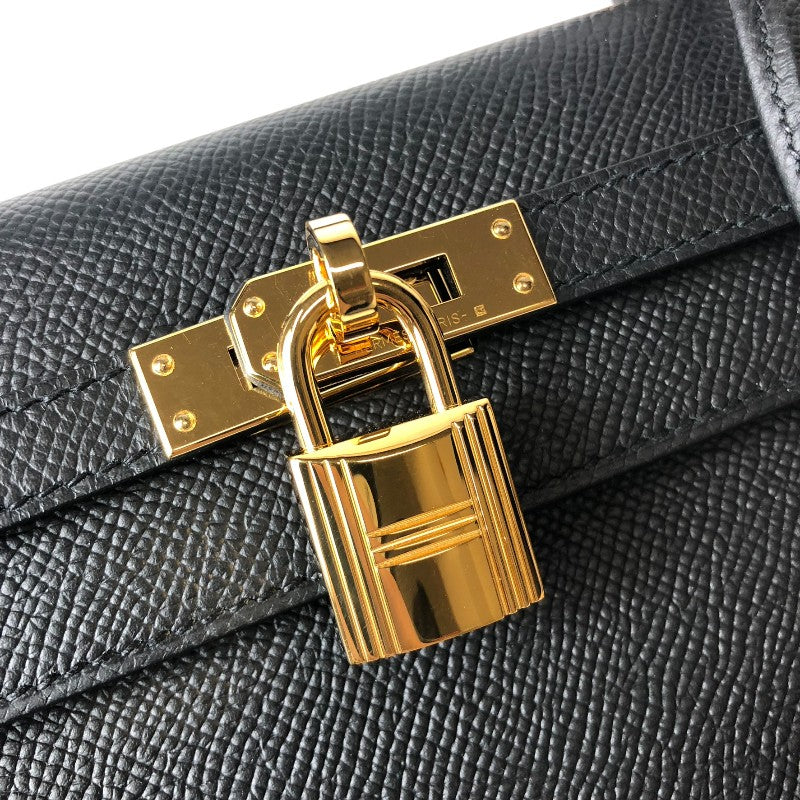 エルメス HERMES ケリー25 外縫い B刻 ブラック ゴールド金具 エプソン レディース ショルダーバッグ