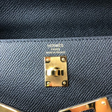 エルメス HERMES ケリー25 外縫い B刻 ブラック ゴールド金具 エプソン レディース ショルダーバッグ