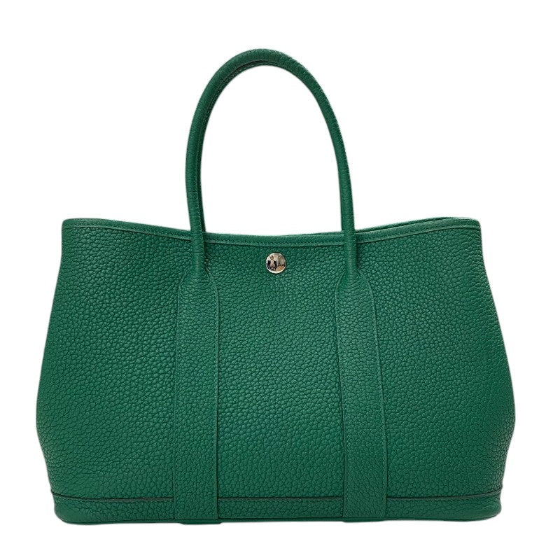 エルメス HERMES ガーデンパーティPM W刻 ヴェールジェイド シルバー金具 ネゴンダ レディース トートバッグ