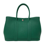 エルメス HERMES ガーデンパーティPM W刻 ヴェールジェイド シルバー金具 ネゴンダ レディース トートバッグ