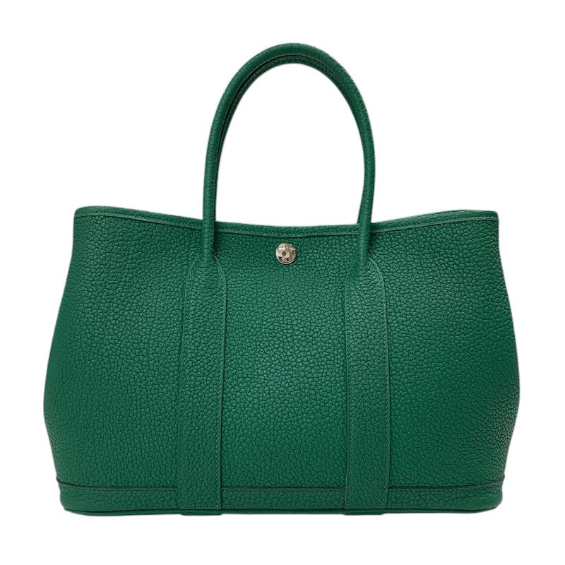 エルメス HERMES ガーデンパーティPM W刻 ヴェールジェイド シルバー金具 ネゴンダ レディース トートバッグ