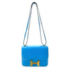 エルメス HERMES コンスタンス3ミニ A刻 ブルーザンジバル　ゴールド金具 エバーカラー ユニセックス ショルダーバッグ