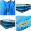 エルメス HERMES コンスタンス3ミニ A刻 ブルーザンジバル　ゴールド金具 エバーカラー ユニセックス ショルダーバッグ