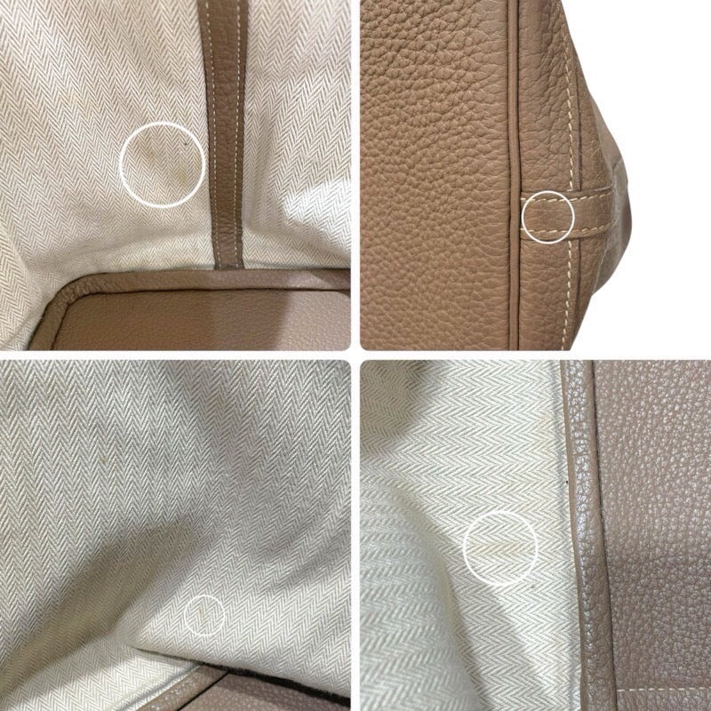 エルメス HERMES ガーデンパーティPM　 □P刻印 エトゥープ ネゴンダ レディース トートバッグ